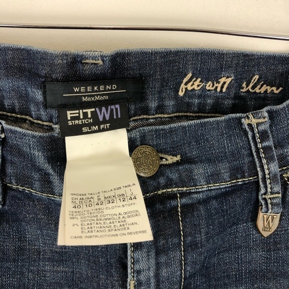 Weekend MaxMara Blue Slim Fit Jeans 10 - Picture 6 of 8